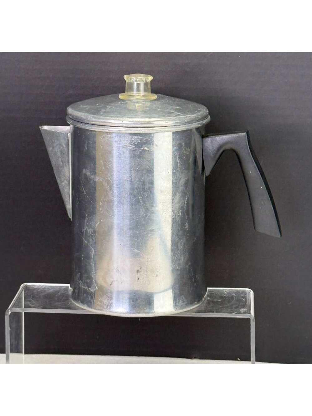 Vintage Mirro 9 Cup Aluminum Stovetop Coffee Percolator Complete